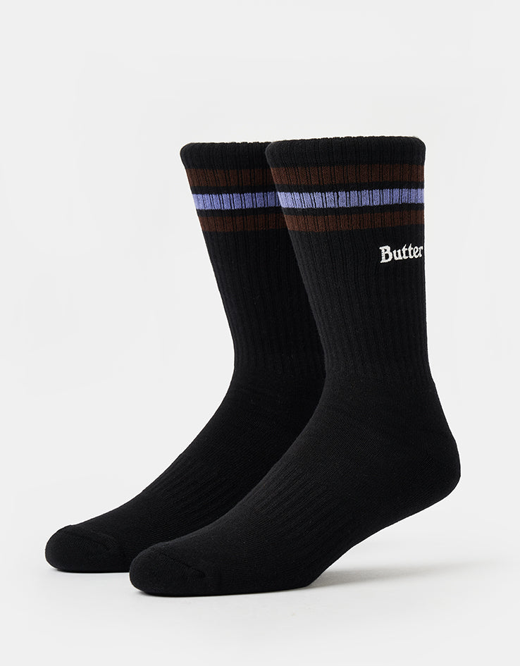 Butter Goods Stripe Socks - Black