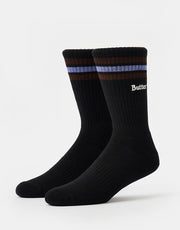 Butter Goods Stripe Socks - Black