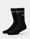 Butter Goods Stripe Socks - Black
