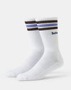 Butter Goods Stripe Socks - White
