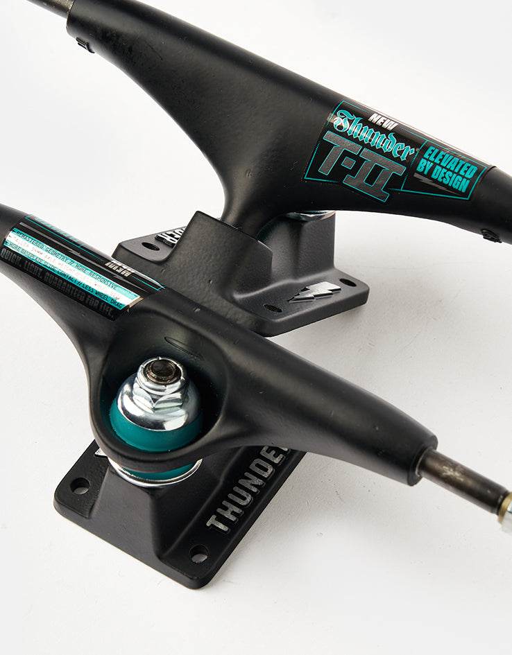 Thunder T-II Skateboard Trucks - Matte Black (Pair)