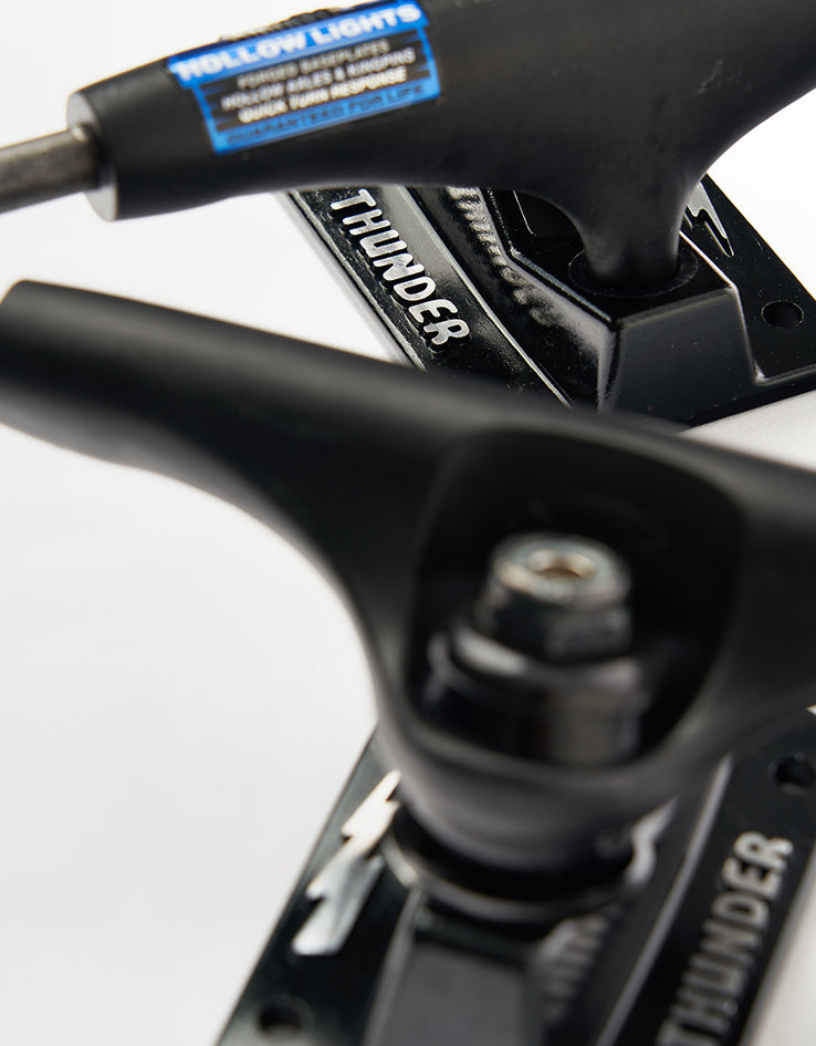 Thunder Night Hollow Lights Skateboard Trucks - Blackout (Pair)