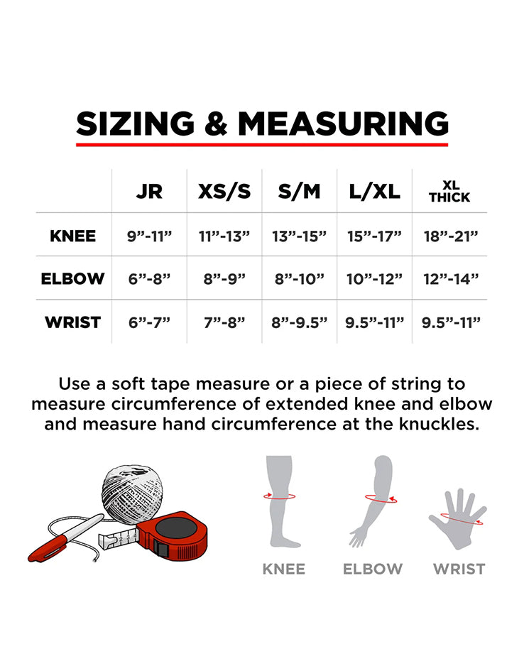 187 Killer Pads Caballero Dragon Signature Six Pack Pad Set - Black/Red/Gold