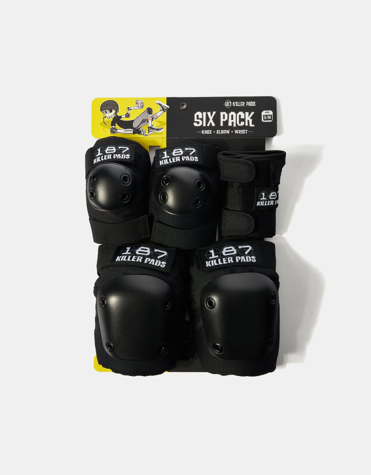187 Killer Pads Six Pack Pad Set - Black