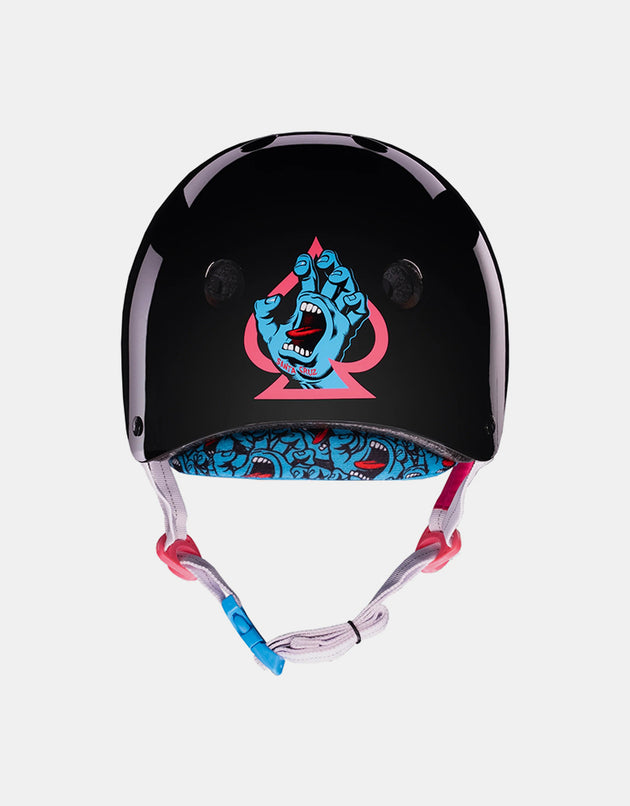 Pro-Tec x Santa Cruz Screaming Hand Low Pro Helmet - Gloss Black