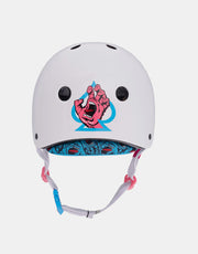 Pro-Tec x Santa Cruz Screaming Hand Low Pro Helmet - Gloss White