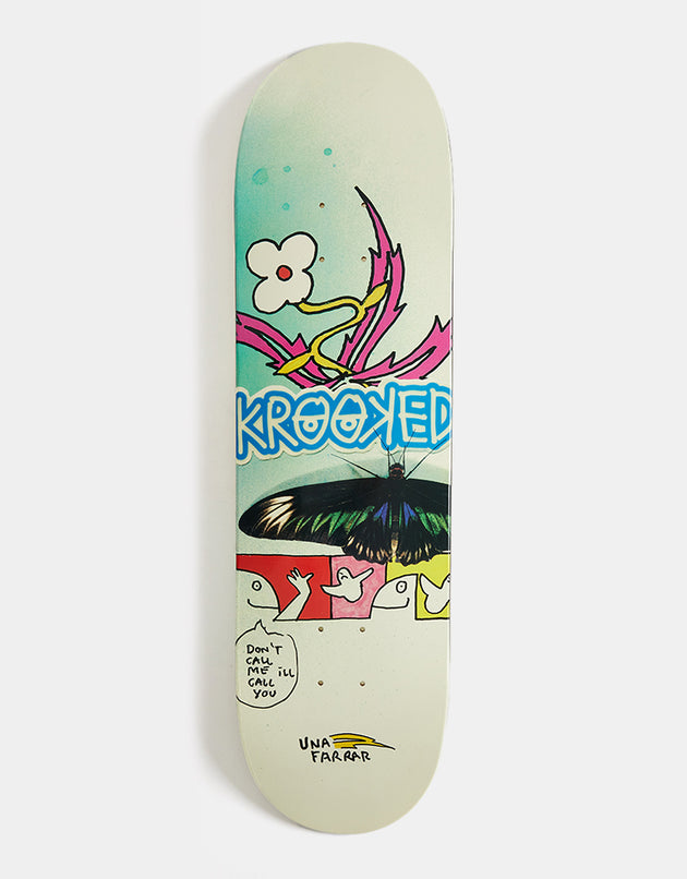 Krooked Una Butterfly Call Skateboard Deck - 8.5"