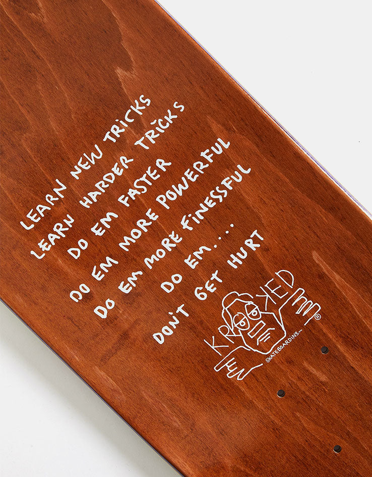 Krooked Manderson Three Star Skateboard Deck - 8.38"
