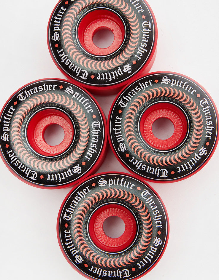 Spitfire x Thrasher Oath Formula Four Radial Full 99d Skateboard