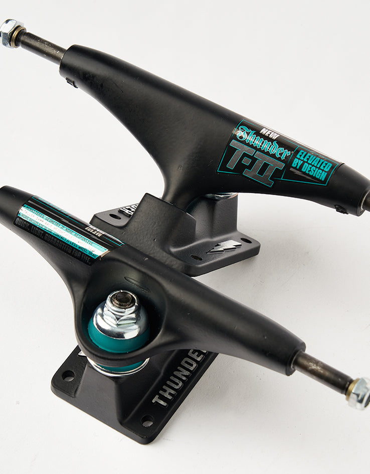 Thunder T-II Team Skateboard Trucks - Matte Black (Pair)