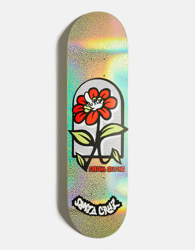 Santa Cruz Delfino Flower Frame FeelBase Skateboard Deck - 8"