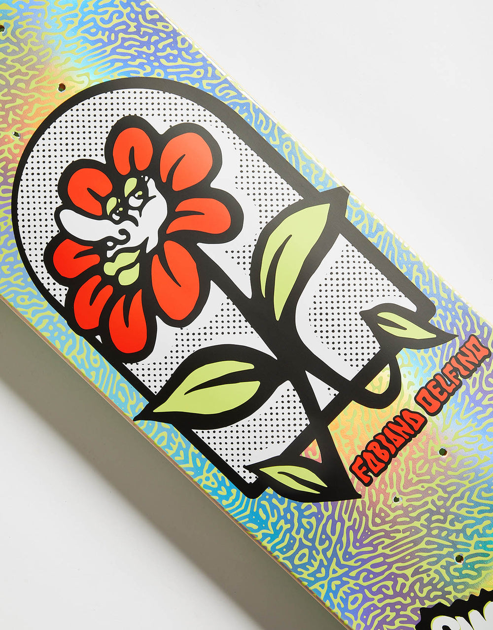 Santa Cruz Delfino Flower Frame FeelBase Skateboard Deck - 8"