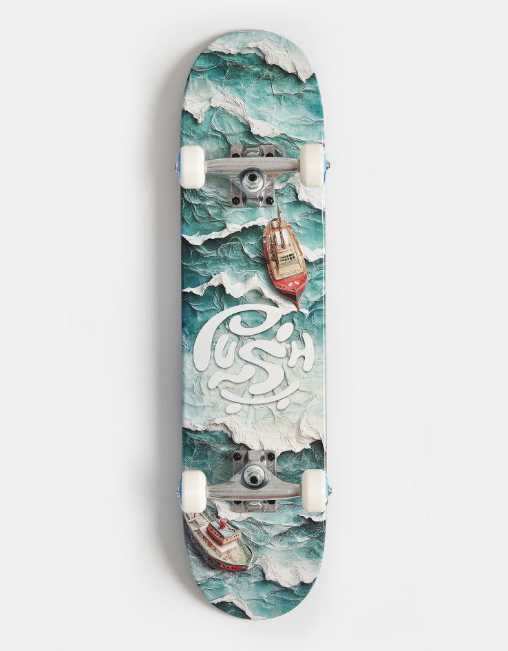 Push Ocean Blue FP Complete Skateboard - 7"