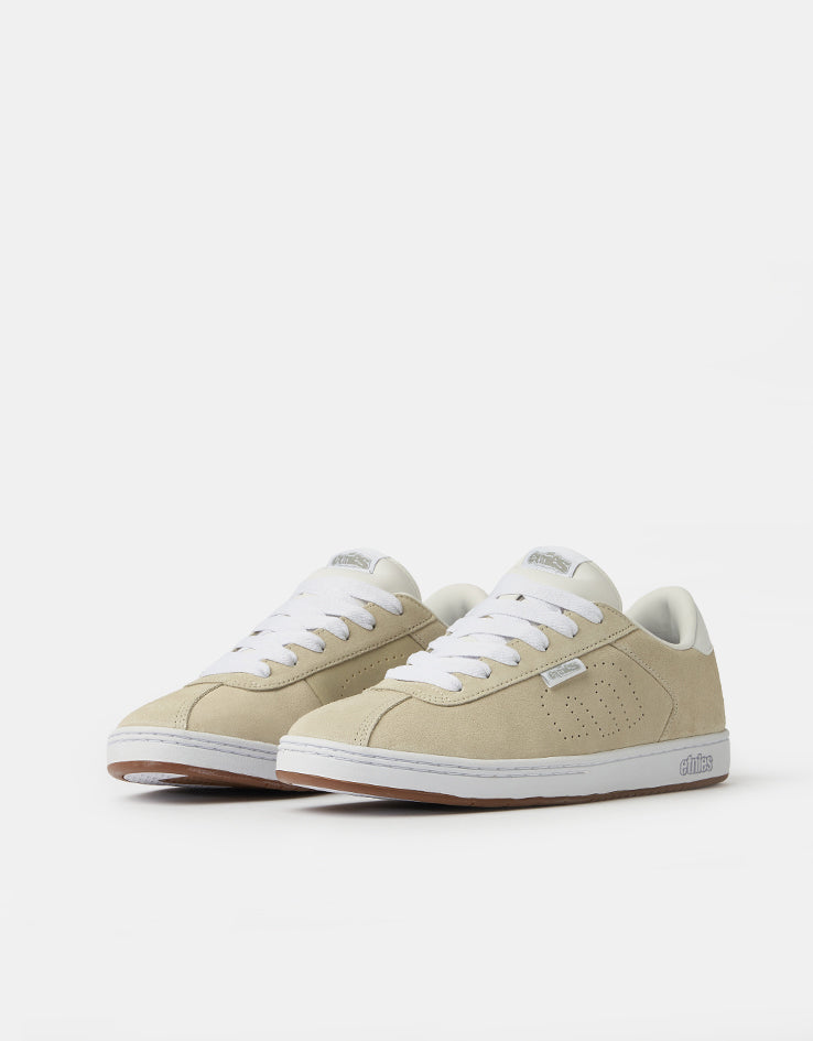 etnies Scam Skate Shoes - White/White