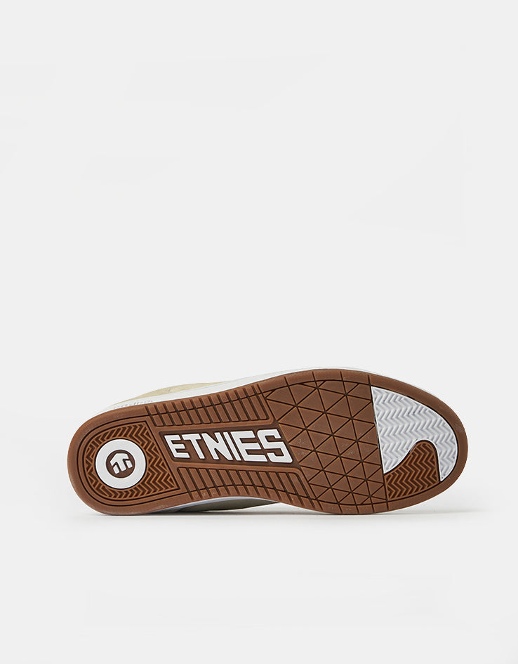 etnies Scam Skate Shoes - White/White
