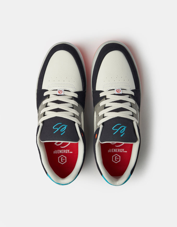éS Accel Slim Skate Shoes - Navy/Grey/Orange
