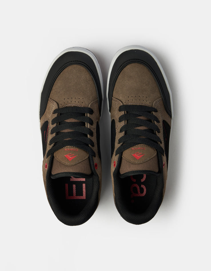 Emerica Heritic Skate Shoes - Brown/Black