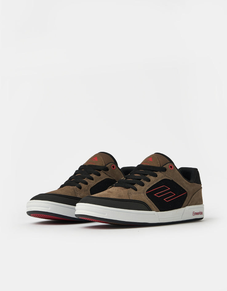Emerica Heritic Skate Shoes - Brown/Black