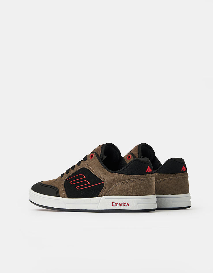Emerica Heritic Skate Shoes - Brown/Black