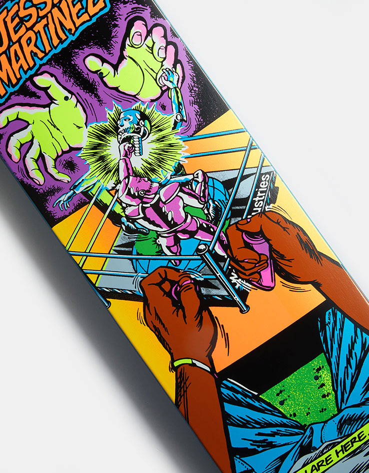 World Industries Martinez Rock'em Sock'em Skateboard Deck - 8.5"