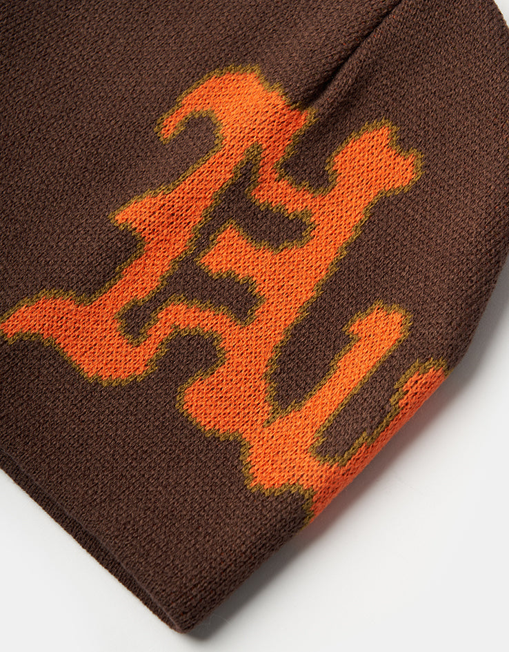 HUF Noble Skully Beanie - Chocolate