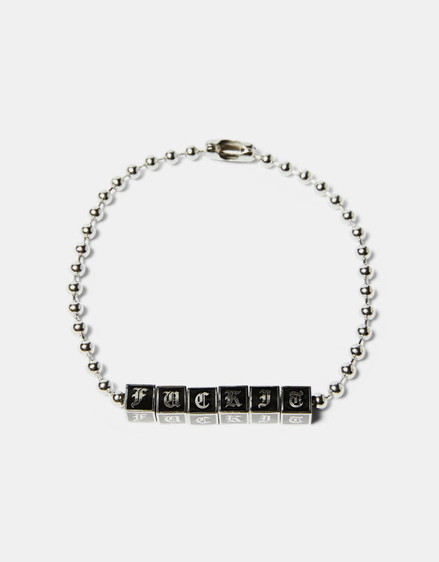 HUF Blocks Bracelet - Silver