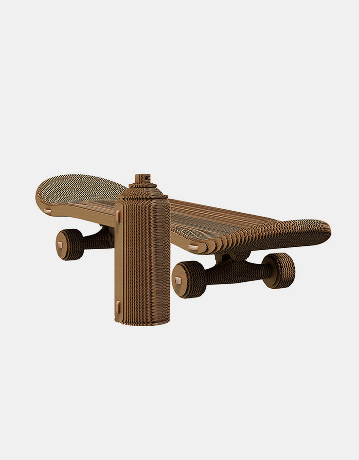 Cartonic 3D Skateboard and Spray Can Sculpture Puzzle