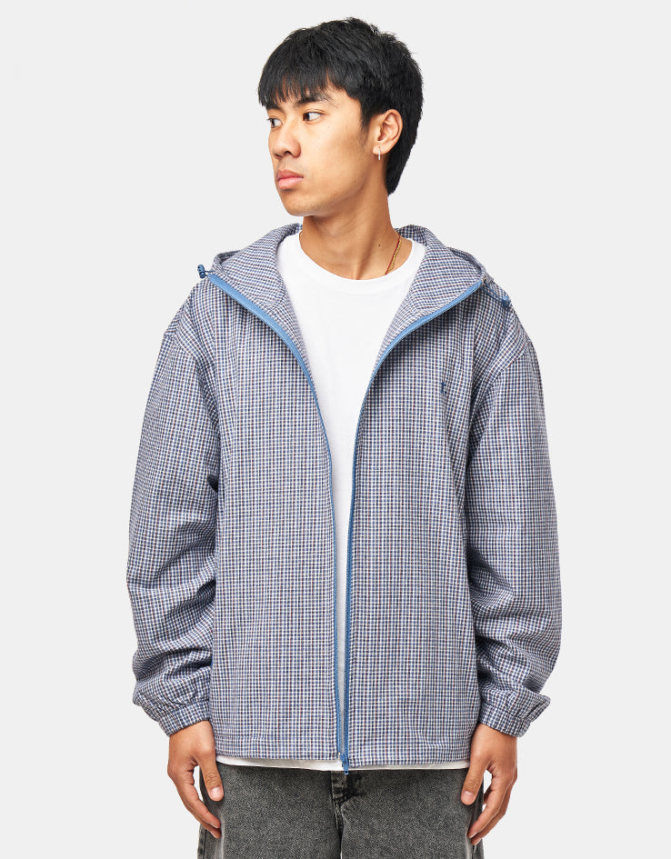 Route One Checked Jacket - Plaid (Light Blue)