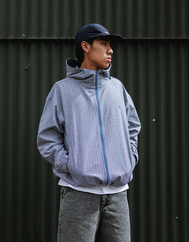 Route One Checked Jacket - Plaid (Light Blue)