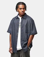 Route One Austin S/S Shirt - Plaid (Grey/Blue)