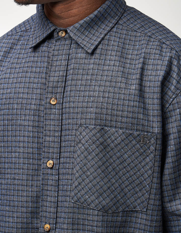 Route One Austin S/S Shirt - Plaid (Grey/Blue)
