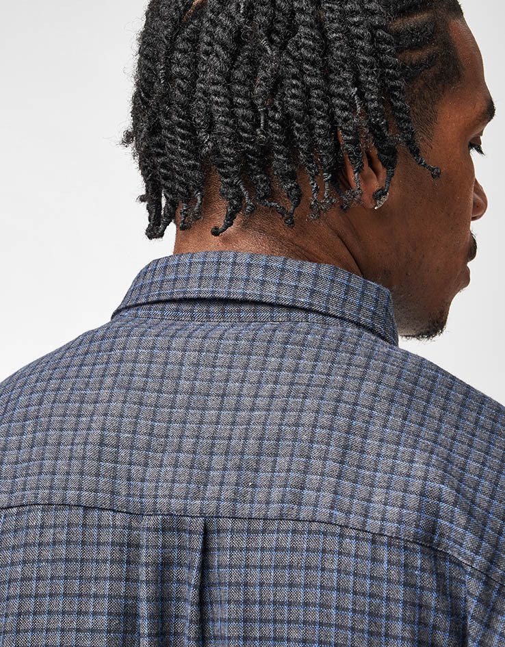 Route One Austin S/S Shirt - Plaid (Grey/Blue)