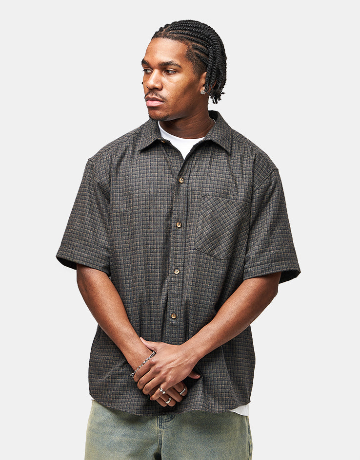 Route One Austin S/S Shirt - Plaid (Dark Green)
