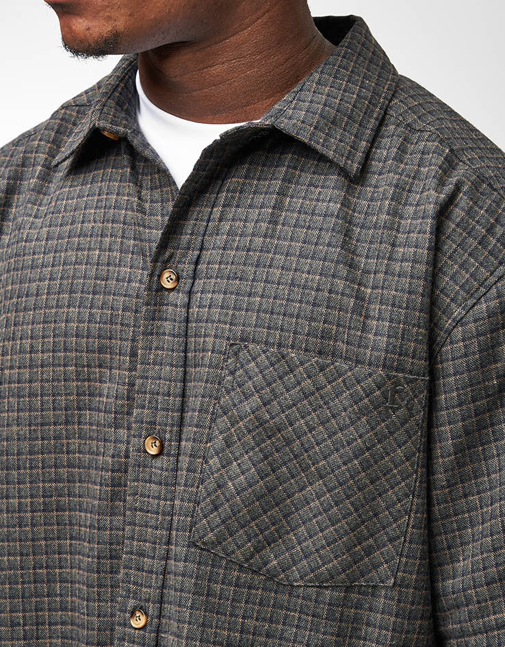 Route One Austin S/S Shirt - Plaid (Dark Green)