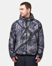 Route One Windbreaker Jacket - Tree Camo (Black)