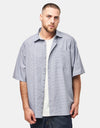Route One Dylan S/S Plaid Shirt - Grey/Blue