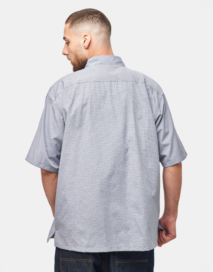 Route One Dylan S/S Plaid Shirt - Grey/Blue