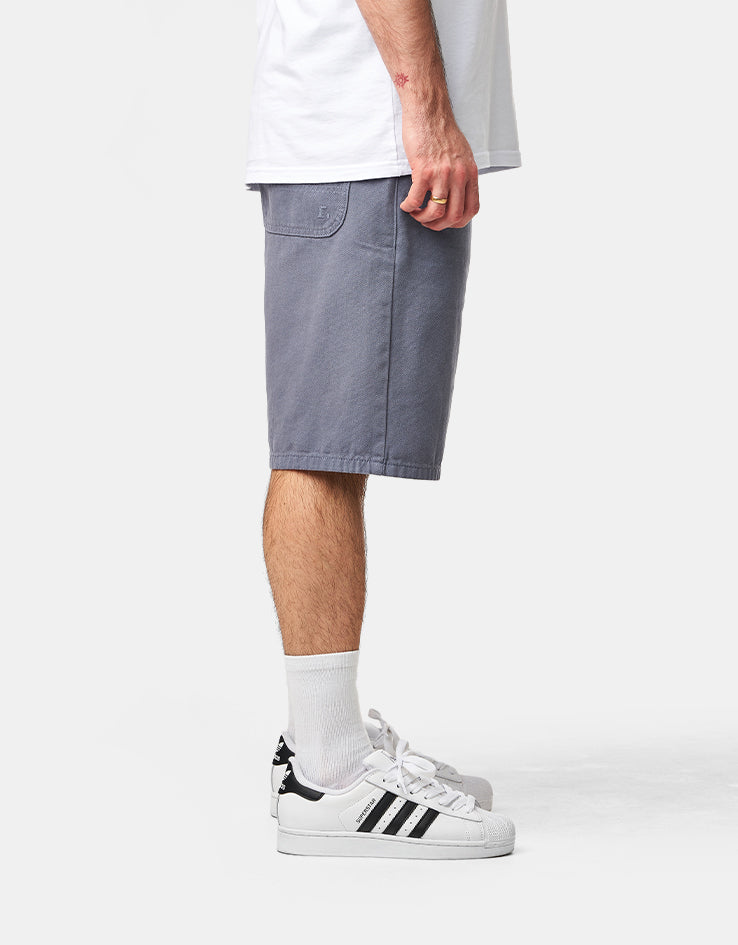 Route One Washed Canvas Shorts - Bering Sea