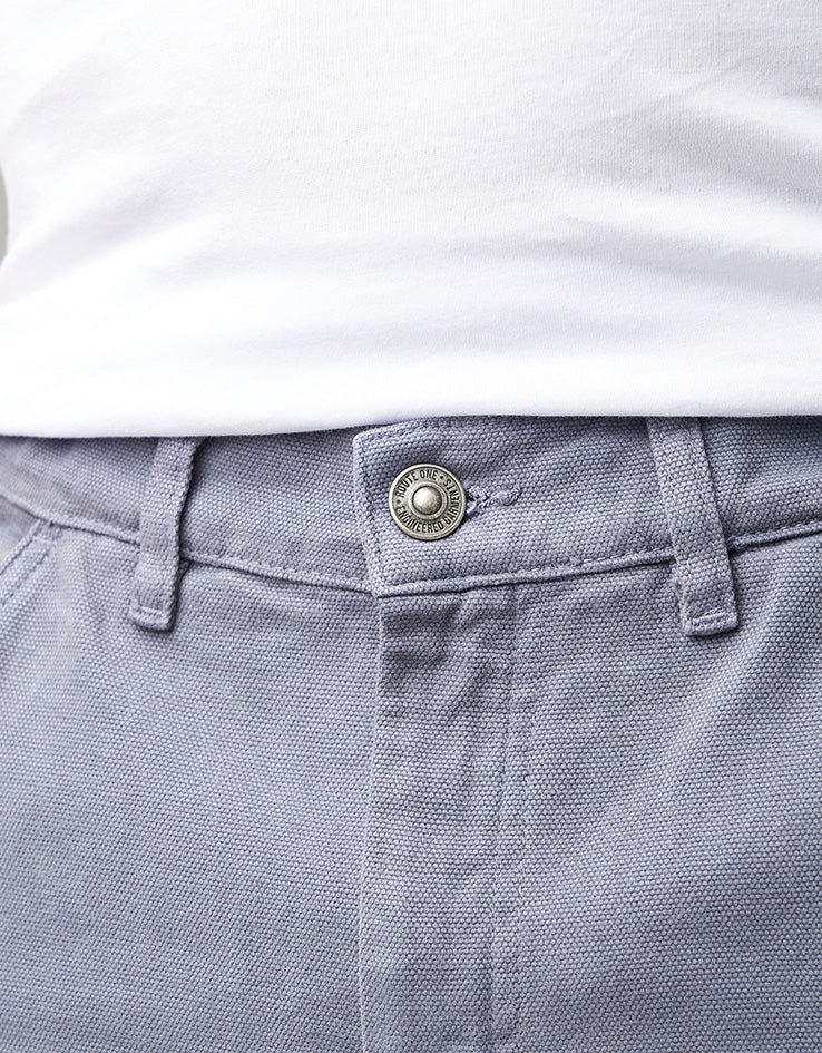 Route One Washed Canvas Shorts - Bering Sea