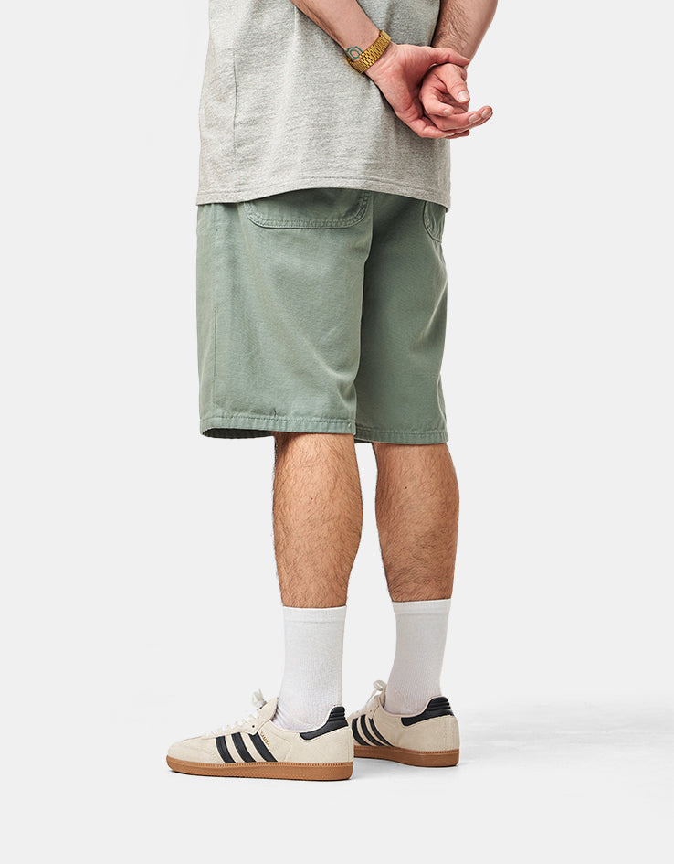 Route One Washed Canvas Shorts - Green Bay