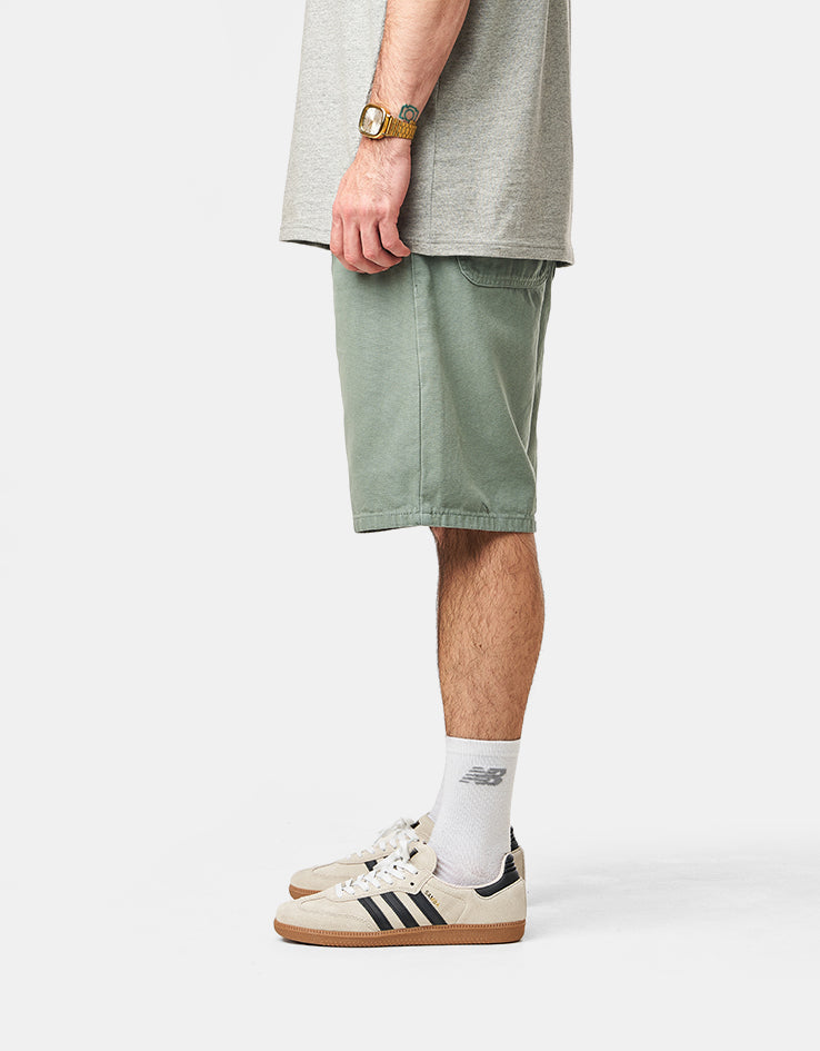 Route One Washed Canvas Shorts - Green Bay