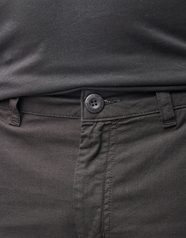 Route One Cargo Shorts - Black