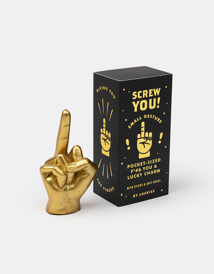 Screw You Good Luck Charm - Gold