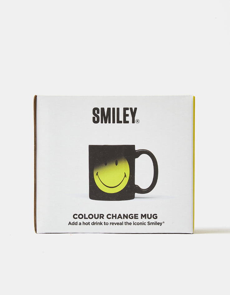 Smiley Heat Change Magic Mug - Black