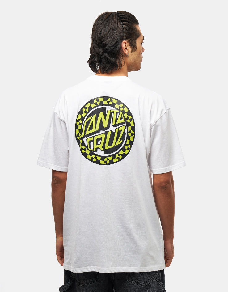 Santa Cruz Malba Crash Dot Chest T-Shirt - White
