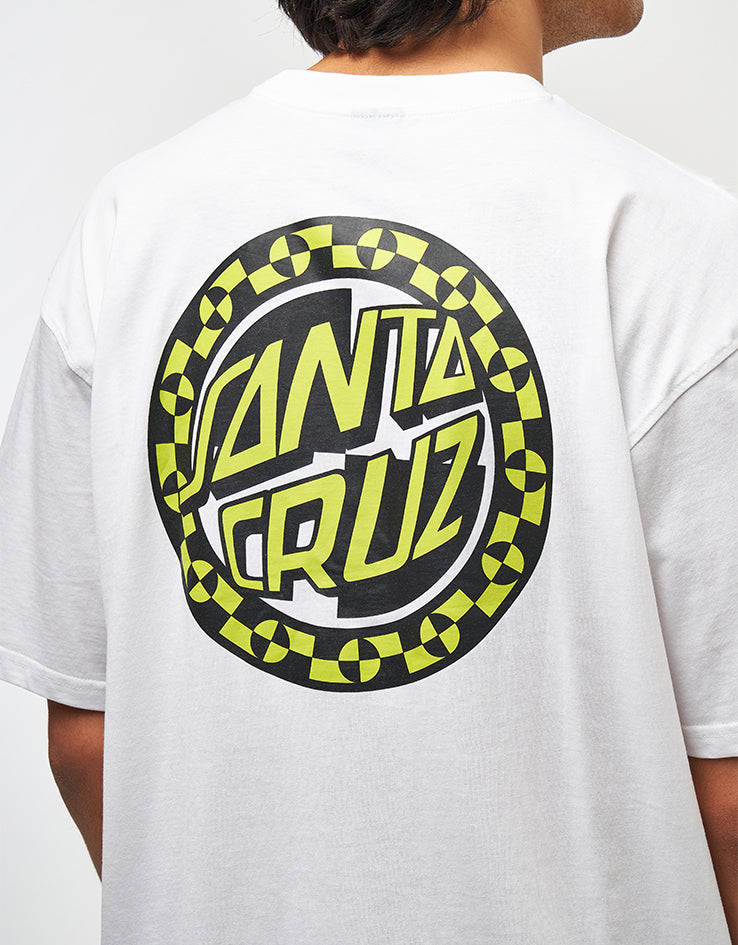 Santa Cruz Malba Crash Dot Chest T-Shirt - White
