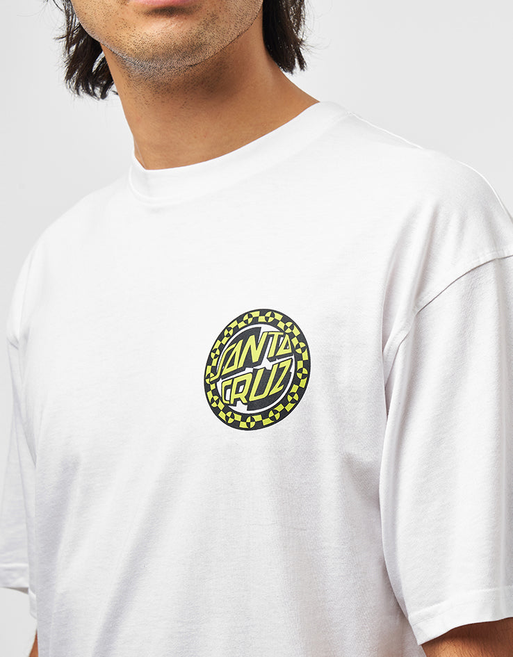 Santa Cruz Malba Crash Dot Chest T-Shirt - White