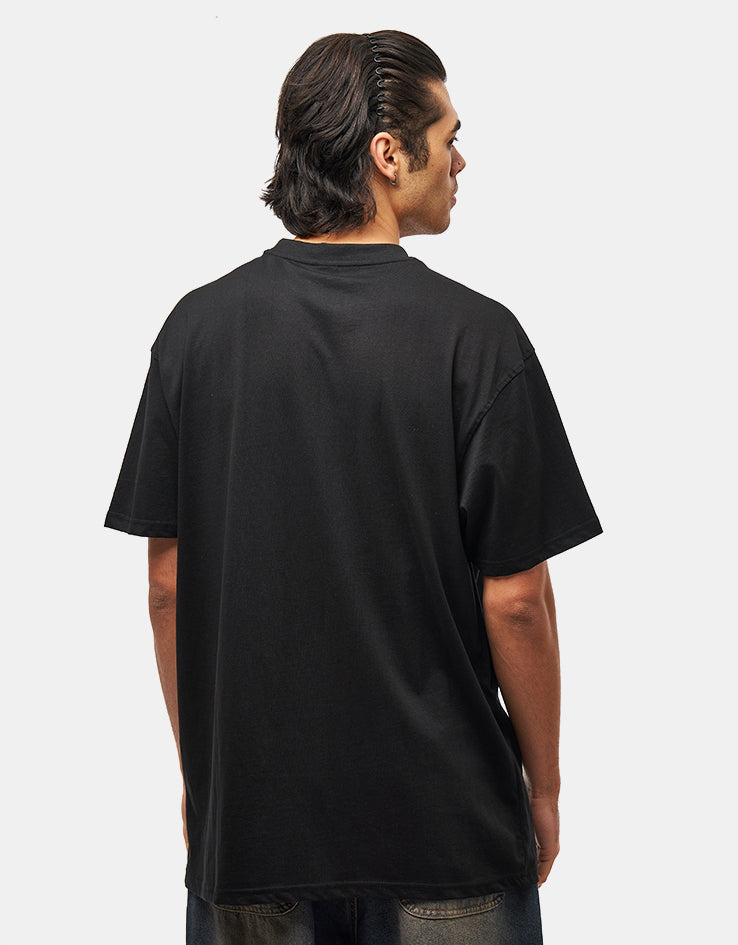 Santa Cruz Screaming Flame Front T-Shirt - Black