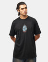 Santa Cruz Screaming Flame Front T-Shirt - Black