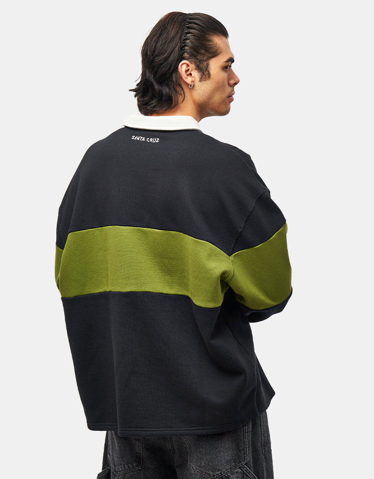 Santa Cruz Screaming Mini Flame 1/4 Zip - Black